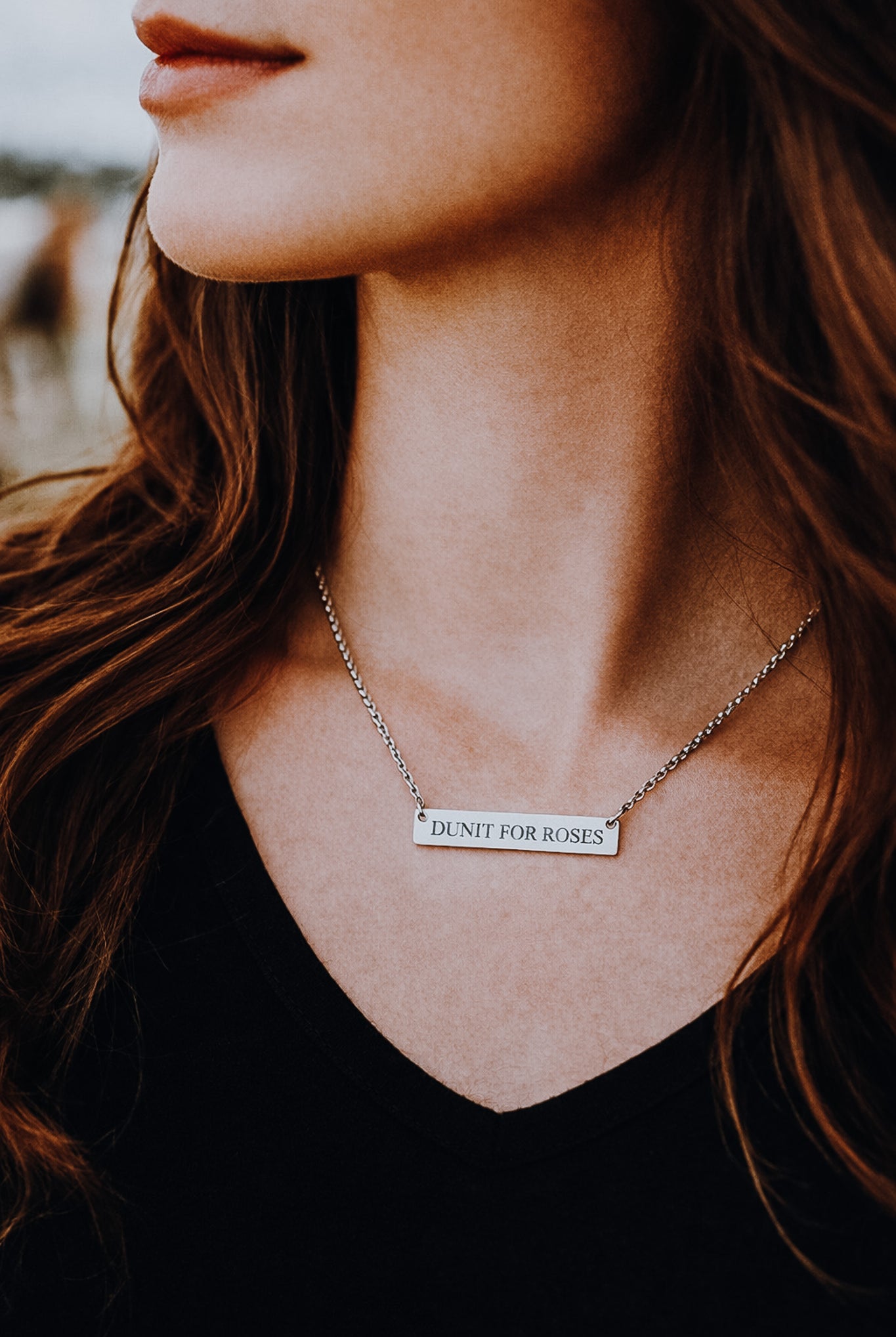 Personalized Horse Name Bar Necklace Accessories The Cinchy Cowgirl - Print