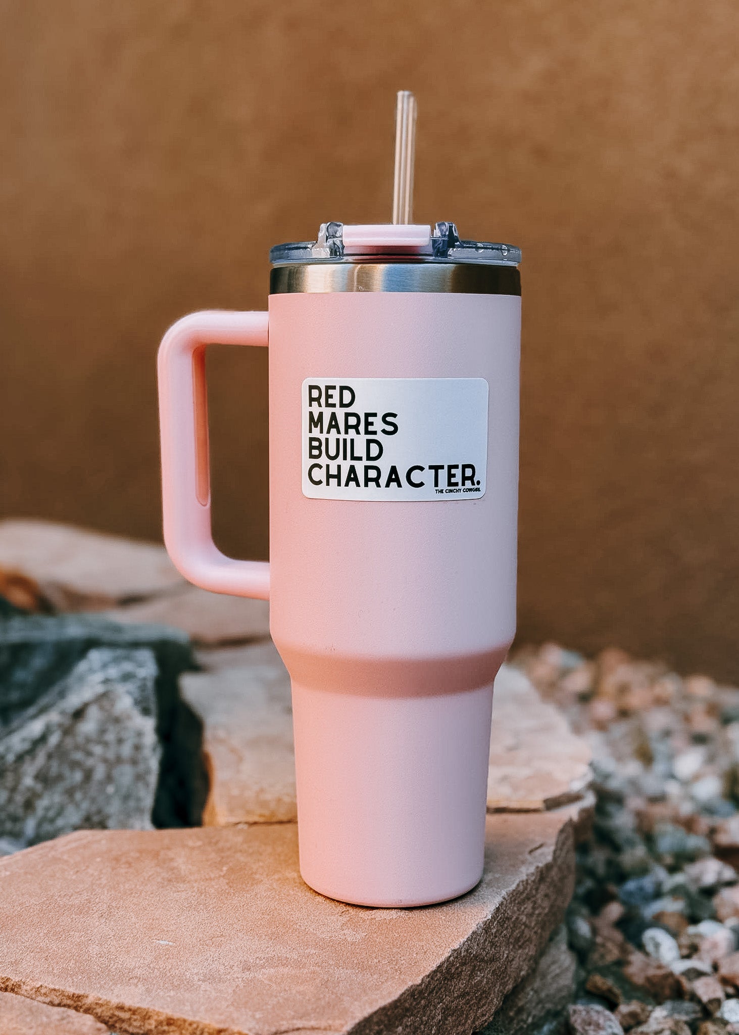 Red Mares Build Character Sticker Sticker The Cinchy Cowgirl