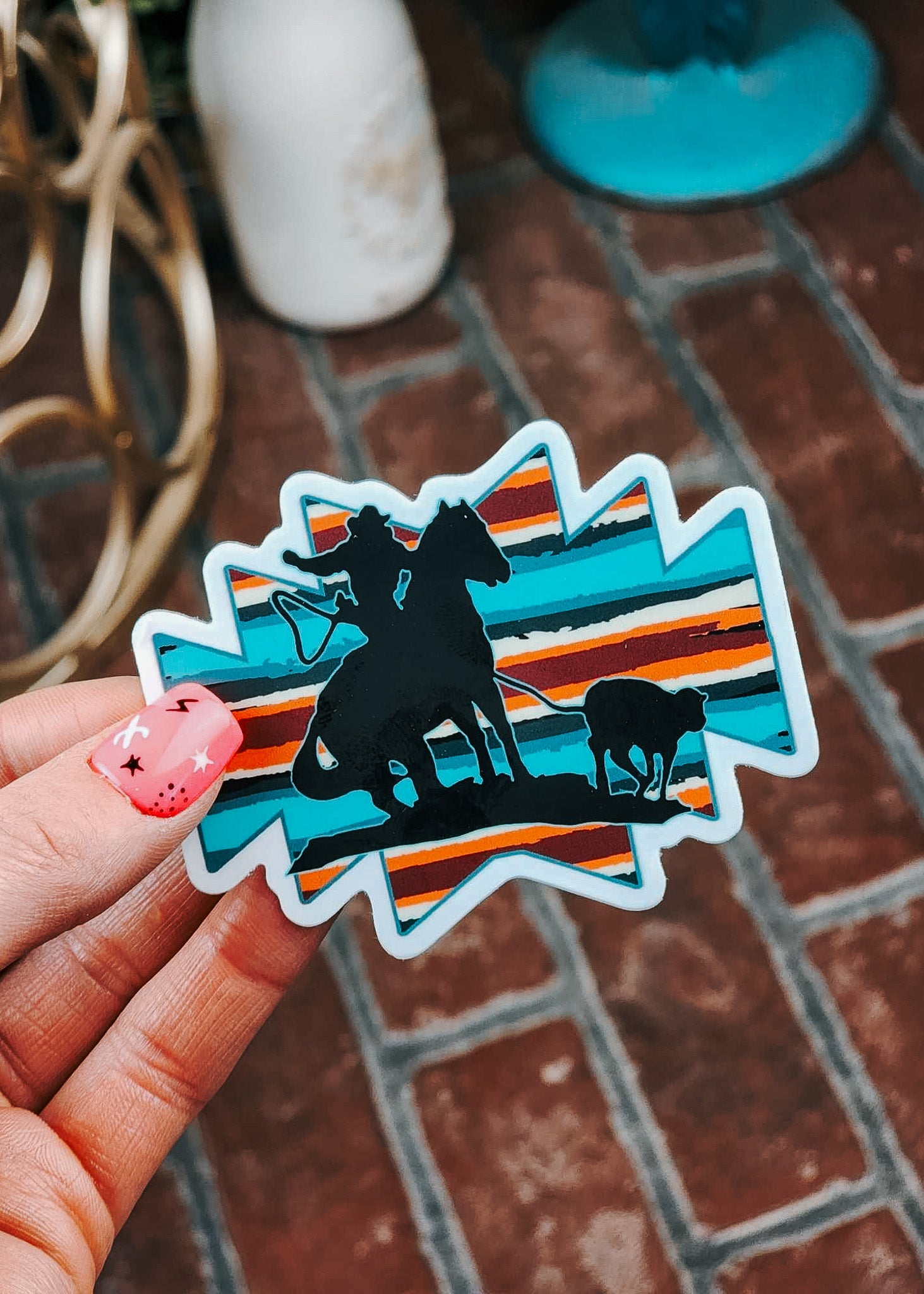 Serape Breakaway Sticker stickers The Cinchy Cowgirl