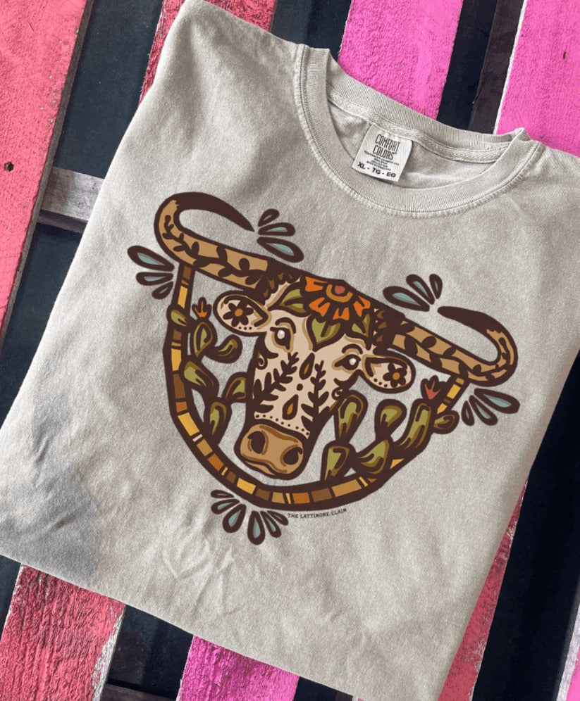 The Wild Watusi Tee - Comfort Color- Khaki graphic tee - dropship thelattimoreclaim