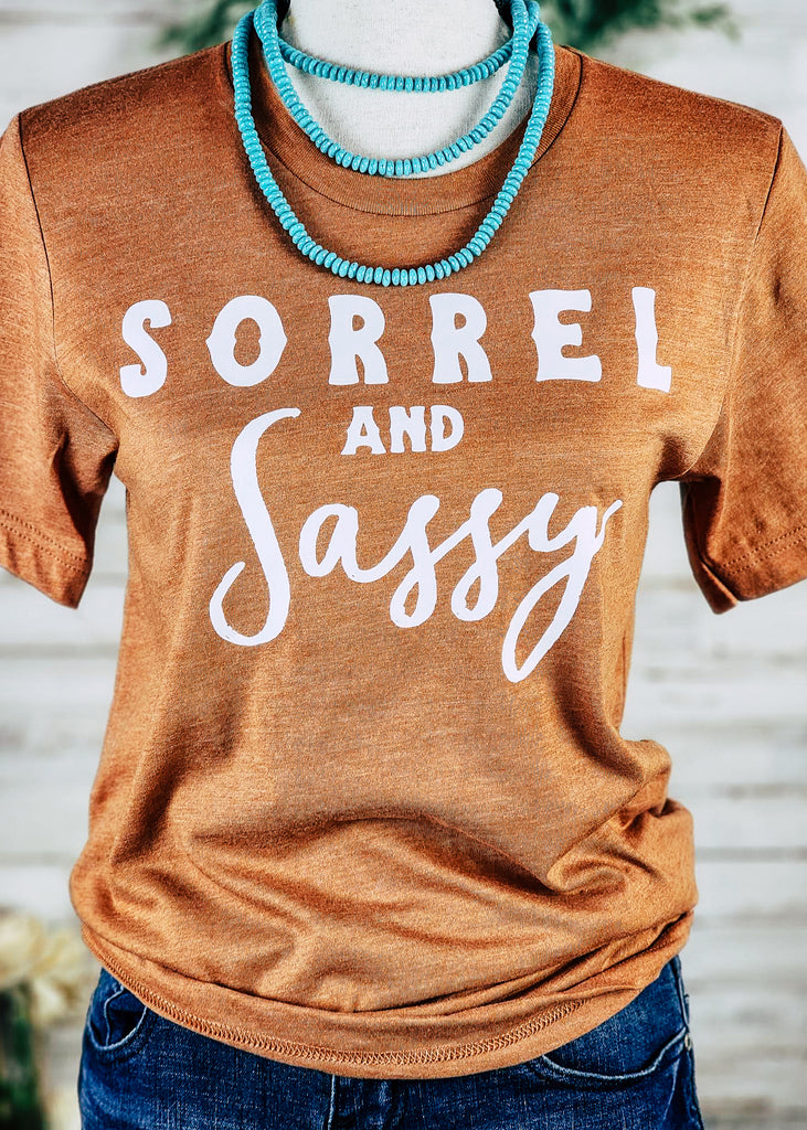 Autumn Sorrel & Sassy Short Sleeve Graphic Tee tcc graphic tee The Cinchy Cowgirl   