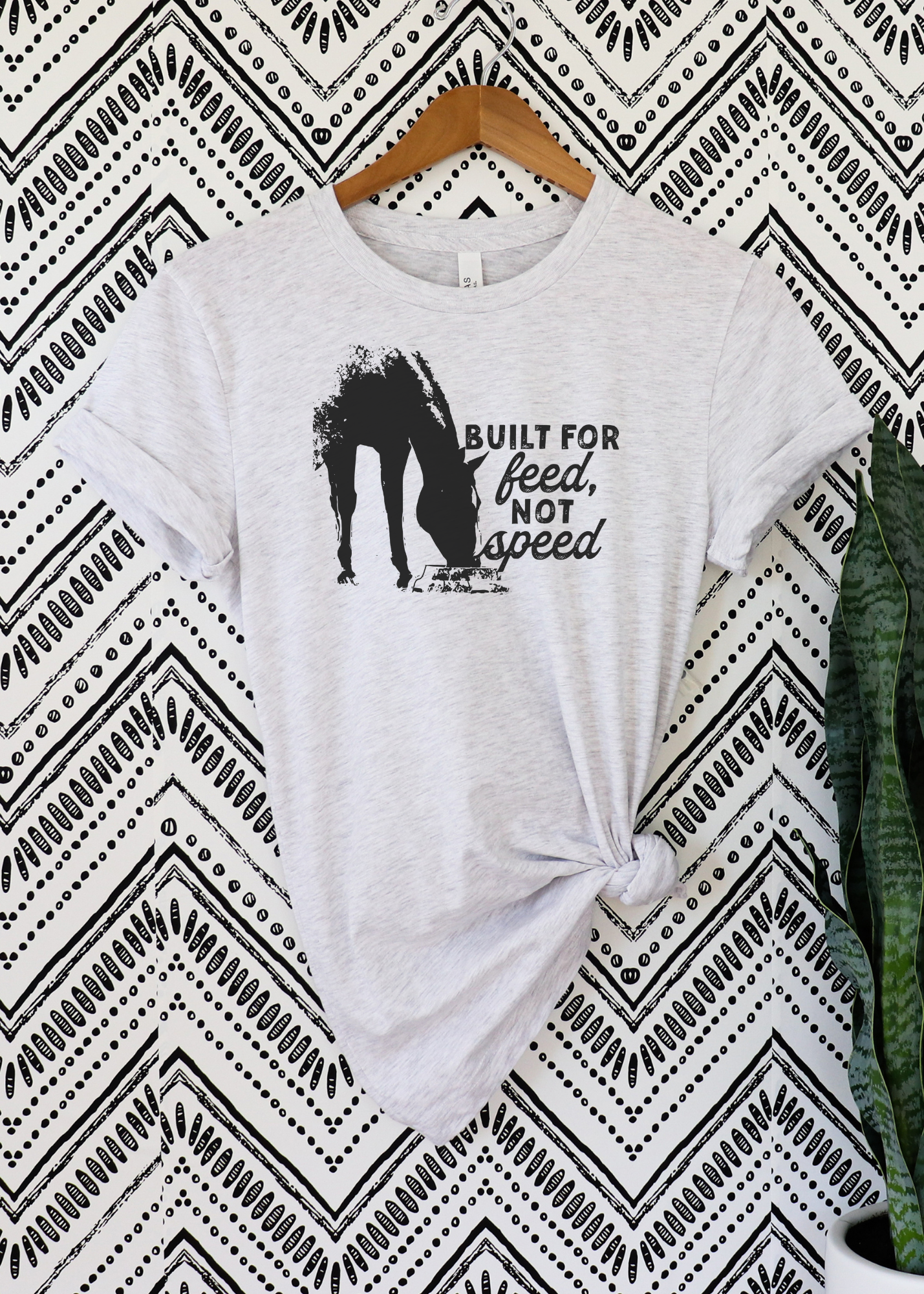 Built For Feed Not Speed Short Sleeve Tee tcc graphic tee - $19.99 The Cinchy Cowgirl Small Ash