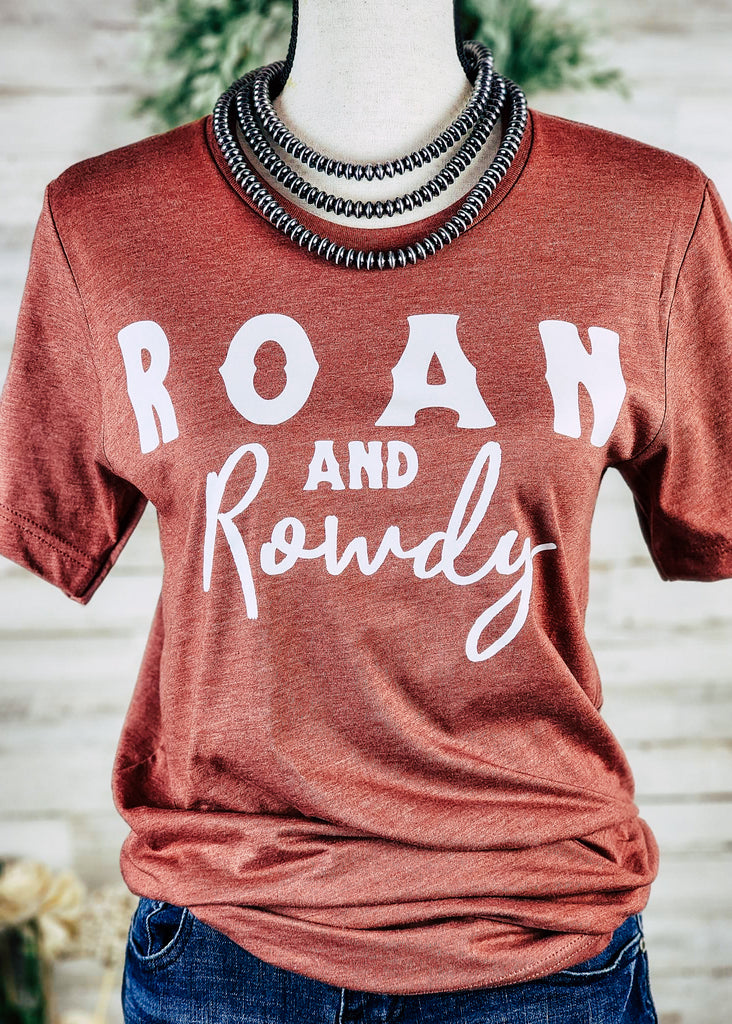 Heather Clay Roan & Rowdy Short Sleeve Graphic Tee Horse Color Shirt Printify   