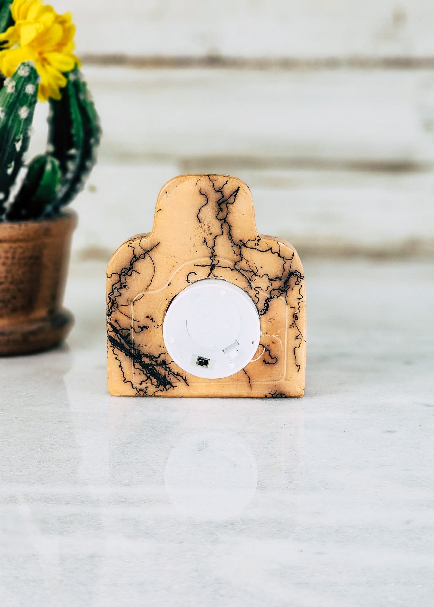 Horse Hair Pottery Tealight/Nightlight Church Horse Hair Pottery Mike Tarter