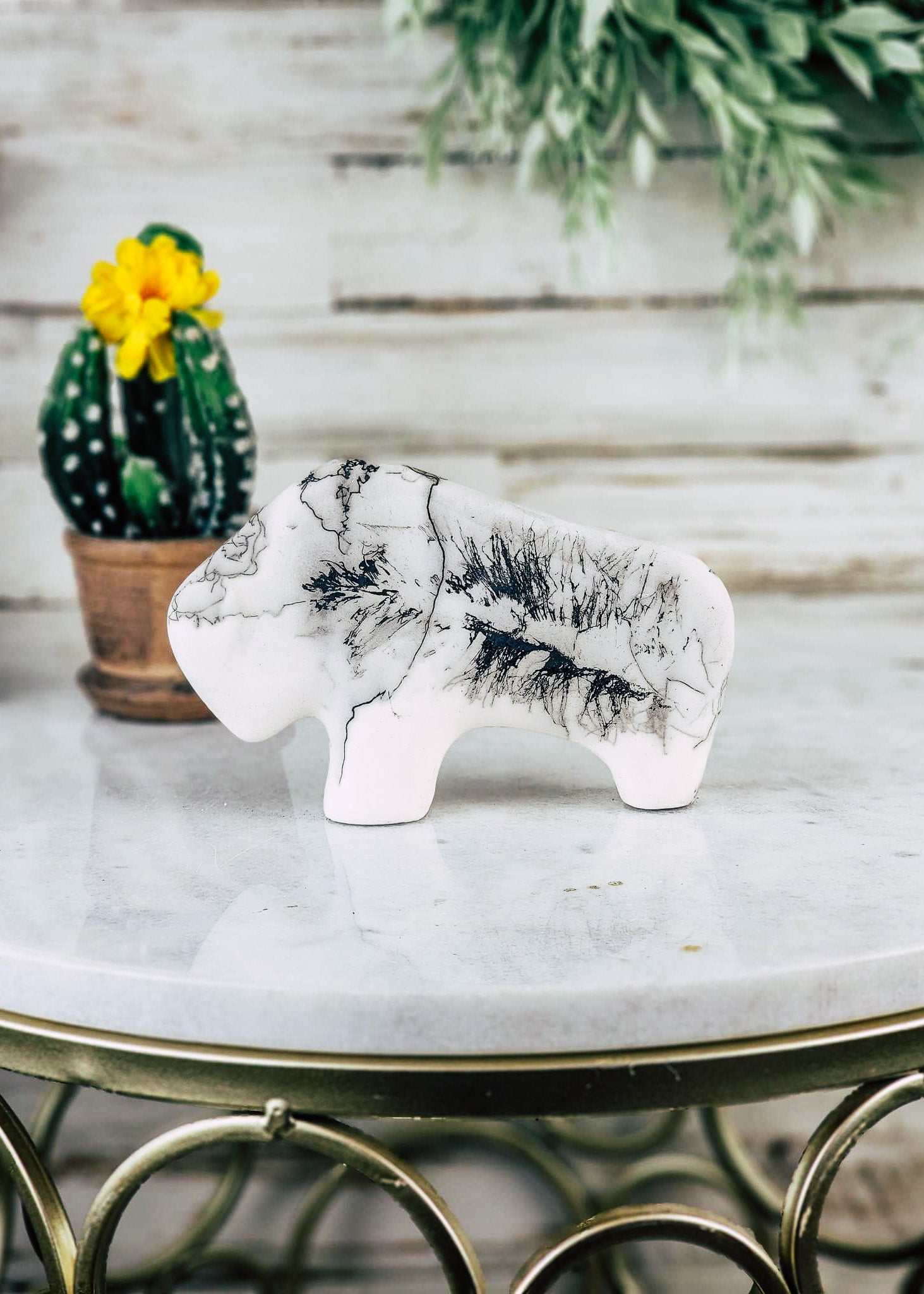 Horse Hair White Thin Small Buffalo Horse Hair Pottery Mike Tarter