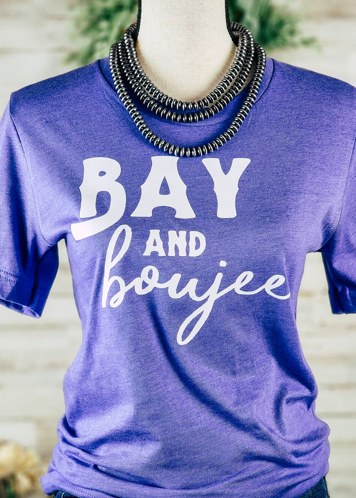 Lapis Bay & Boujee Short Sleeve Graphic Tee tcc graphic tee The Cinchy Cowgirl   