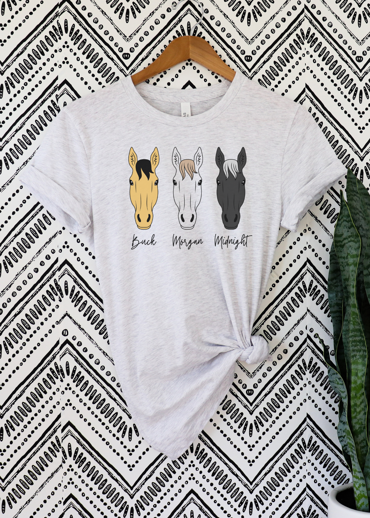 PERSONALIZED Horse Name Color Horse Head Tee Personalized Horse Head Tee The Cinchy Cowgirl
