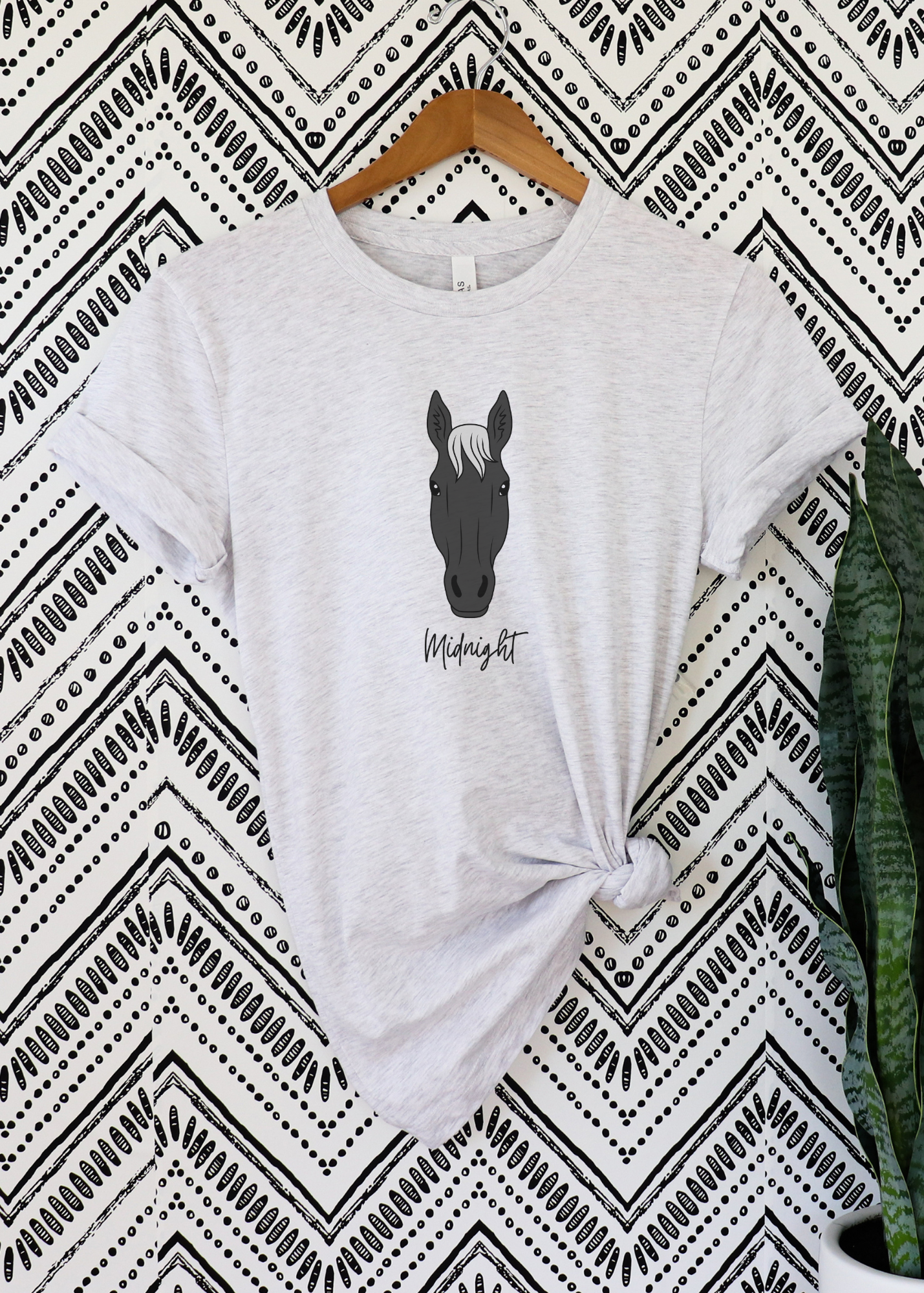 PERSONALIZED Horse Name Color Horse Head Tee Personalized Horse Head Tee The Cinchy Cowgirl