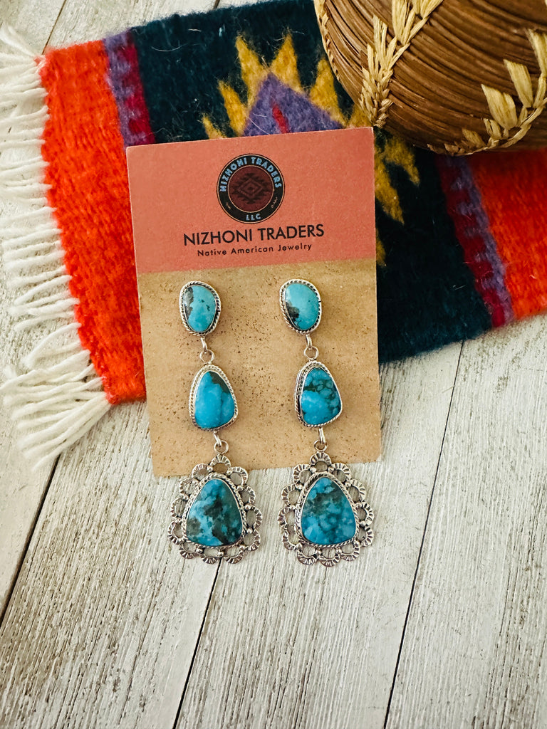 Southwestern Statement Dangle Earrings NT jewelry Nizhoni Traders LLC   