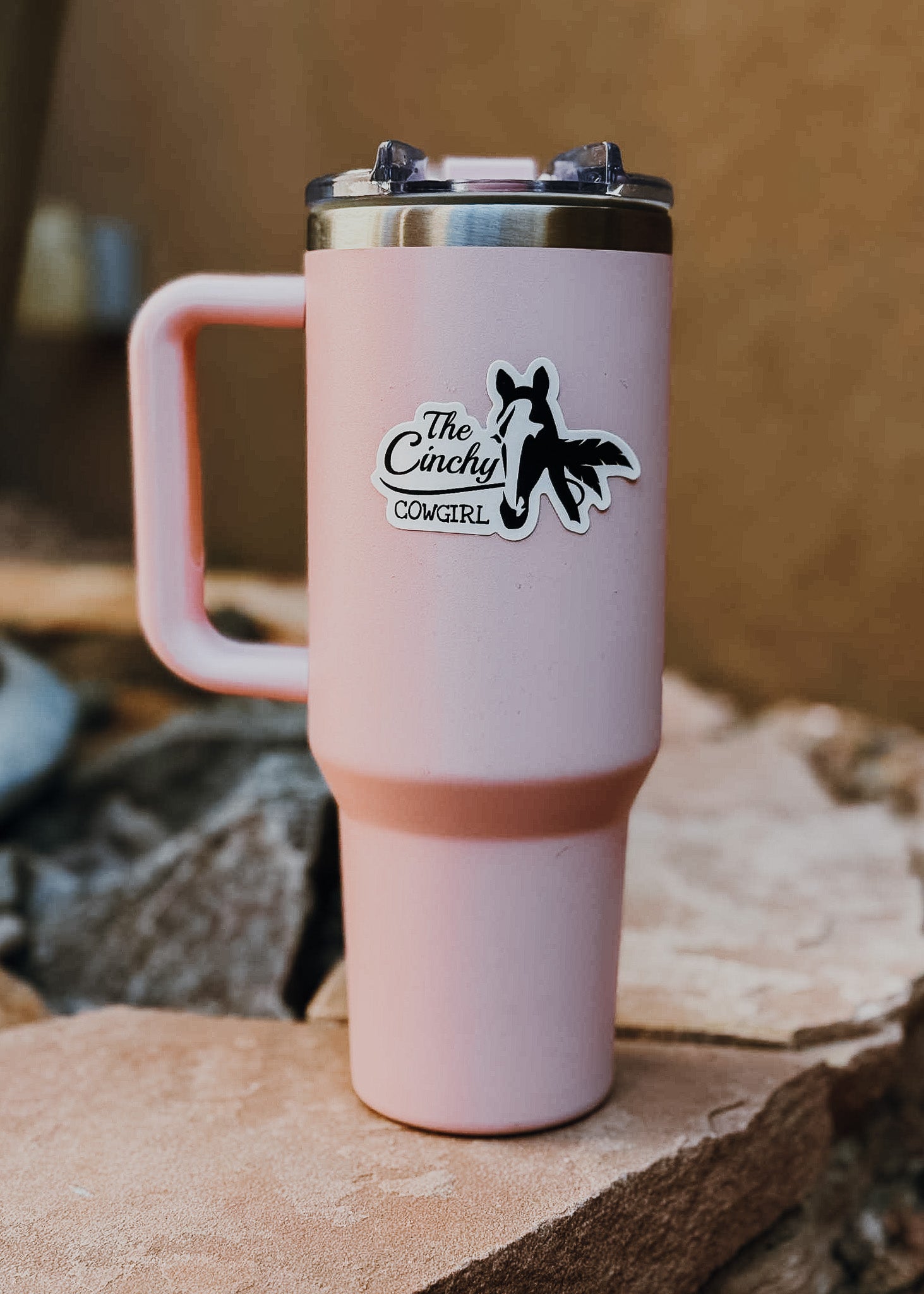 The Cinchy Cowgirl Logo Sticker [2 Colors] Sticker The Cinchy Cowgirl