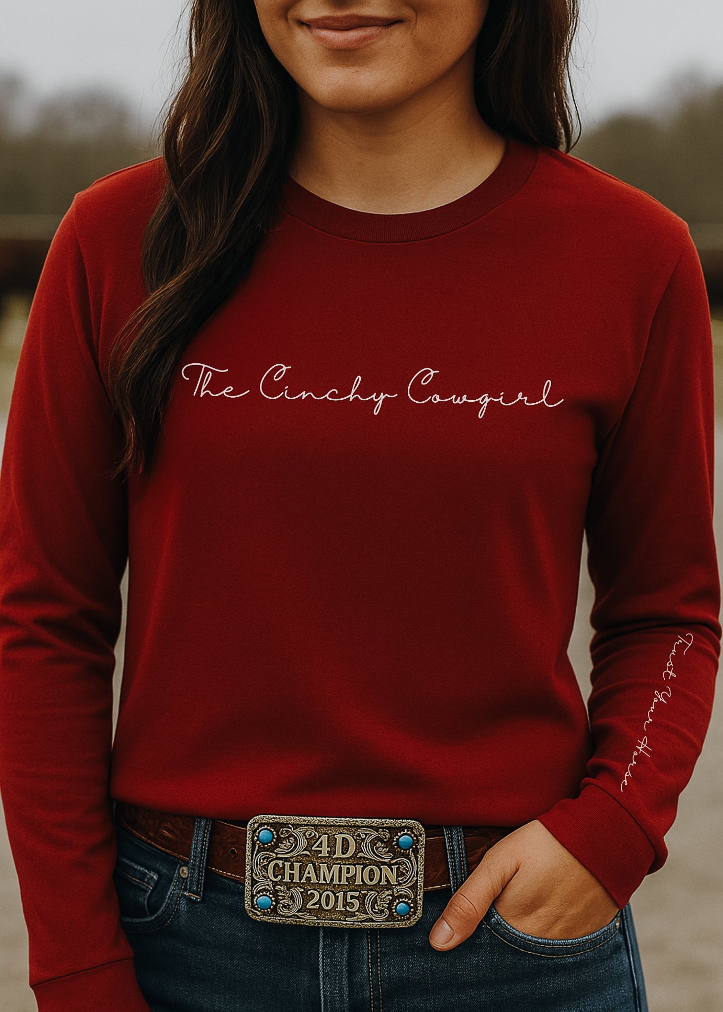 Trust Your Horse Long Sleeve Graphic Tee graphic tee long sleeve The Cinchy Cowgirl