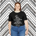 She is Clothed Short Sleeve Tee tcc graphic tee Printify   