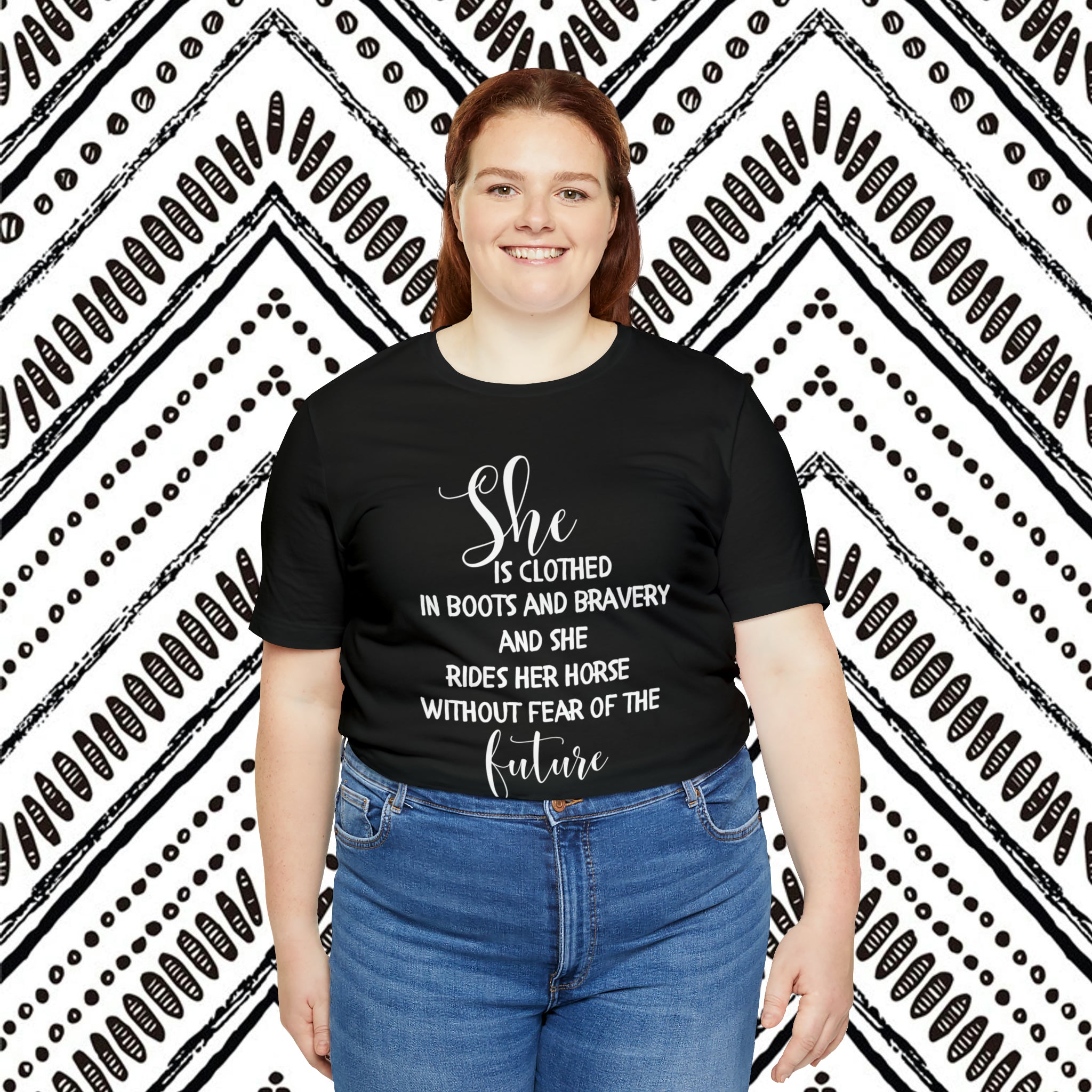 She is Clothed Short Sleeve Tee tcc graphic tee Printify   