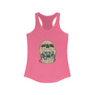 Squash Blossom Skull Racerback Tank tcc graphic tee Printify XS Solid Hot Pink 