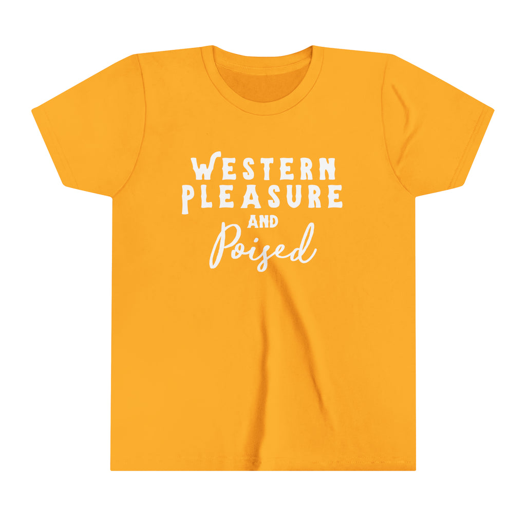 Western Pleasure & Poised Youth Tee Gold