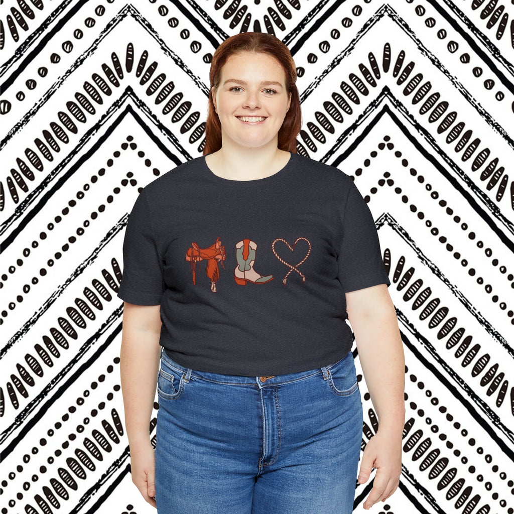Western Love Short Sleeve Tee Plus Size