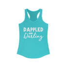 Dappled & Darling Racerback Tank Horse Color Shirts Printify XS Solid Tahiti Blue 