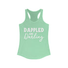 Dappled & Darling Racerback Tank Horse Color Shirts Printify XS Solid Mint 