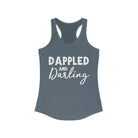 Dappled & Darling Racerback Tank Horse Color Shirts Printify XS Solid Indigo 