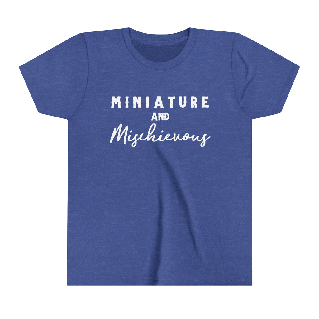 Miniature & Mischievous Youth Tee Royal