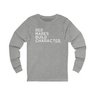 Red Mares Build Character Long Sleeve Tee Long-sleeve The Cinchy Cowgirl - Print S Athletic Heather
