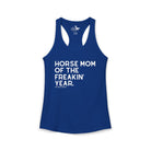 Horse Mom of the Freakin' Year Tank Top graphic tank The Cinchy Cowgirl - Print XS Solid Royal