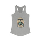 Squash Blossom Skull Racerback Tank tcc graphic tee Printify XS Heather Grey 