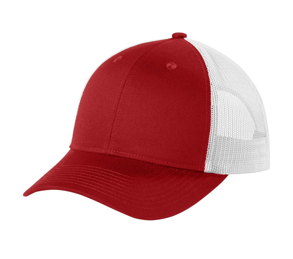Patch Red Mares Build Character Trucker Hat [8 Colors] Patch TCC Hat The Cinchy Cowgirl Red & White