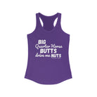 Quarter Horse Butts Racerback Tank tcc graphic tee Printify XS Solid Purple Rush 