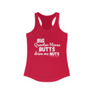 Quarter Horse Butts Racerback Tank tcc graphic tee Printify XS Solid Red
