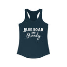 Blue Roan & Broody Racerback Tank Horse Color Shirts Printify XS Solid Midnight Navy