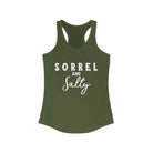 Sorrel & Salty Racerback Tank Horse Color Shirts Printify   