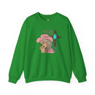 Praying Cowgirls Club Fleece Pullover Sweatshirt The Cinchy Cowgirl - Print S Irish Green