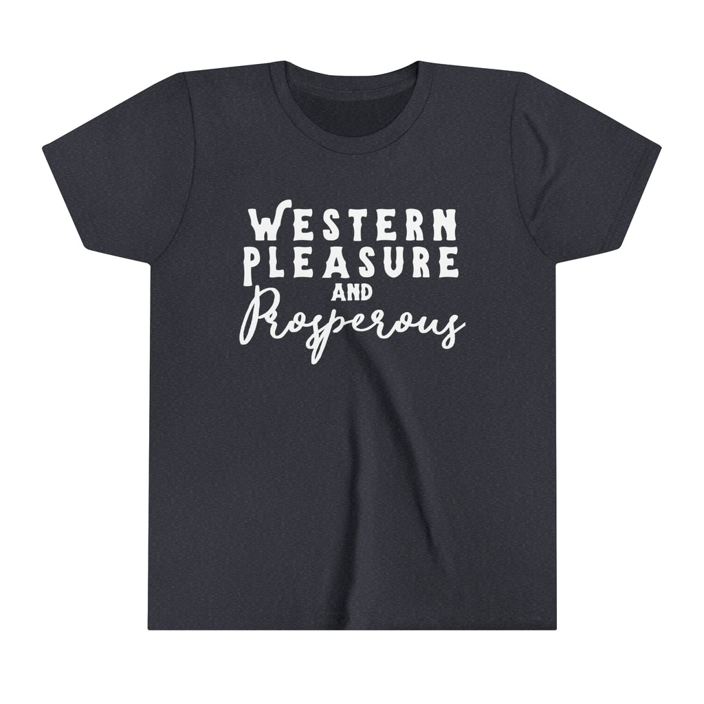 Western Pleasure & Prosperous Youth Tee Navy