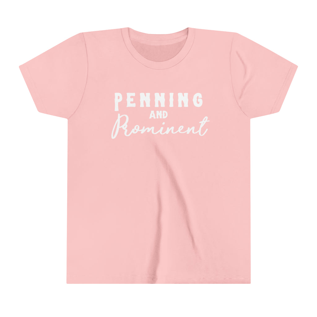 Penning & Prominent Youth Tee Pink