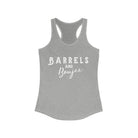 Barrels & Boujee Racerback Tank Horse Riding Discipline Tee Printify XS Heather Grey 