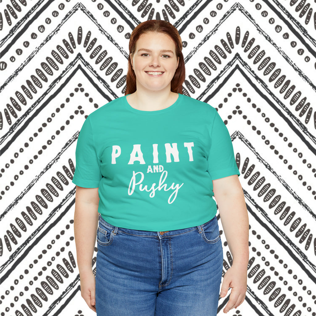 Paint & Pushy Short Sleeve Tee Plus Size