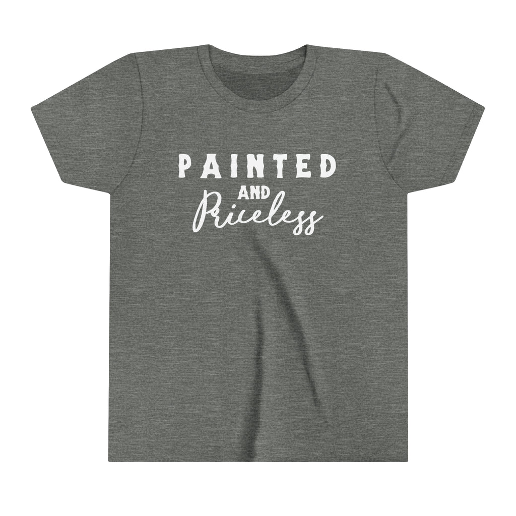 Painted & Priceless Youth Tee Grey