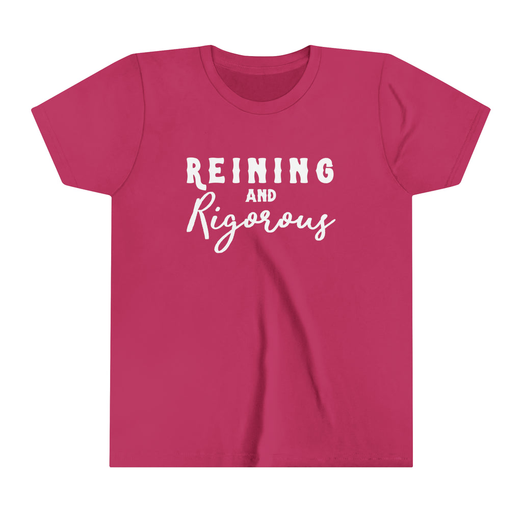 Reining & Rigorous Youth Tee Berry