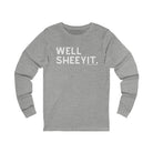 Well Sheeyit Long Sleeve Tee Long-sleeve The Cinchy Cowgirl - Print L Athletic Heather
