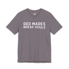 Red Mares Break Souls Short Sleeve Tee T-Shirt The Cinchy Cowgirl - Print Storm XS