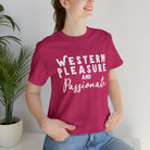 Western Pleasure & Passionate Short Sleeve Tee Horse Riding Discipline Tee Printify Berry XS 