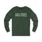Gray Mares Break Souls Long Sleeve Tee Long-sleeve The Cinchy Cowgirl - Print S Heather Forest