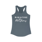 Miniature & Monstrous Racerback Tank Horse Color Shirts Printify XS Solid Indigo 