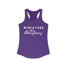 Miniature & Monstrous Racerback Tank Horse Color Shirts Printify XS Solid Purple Rush 