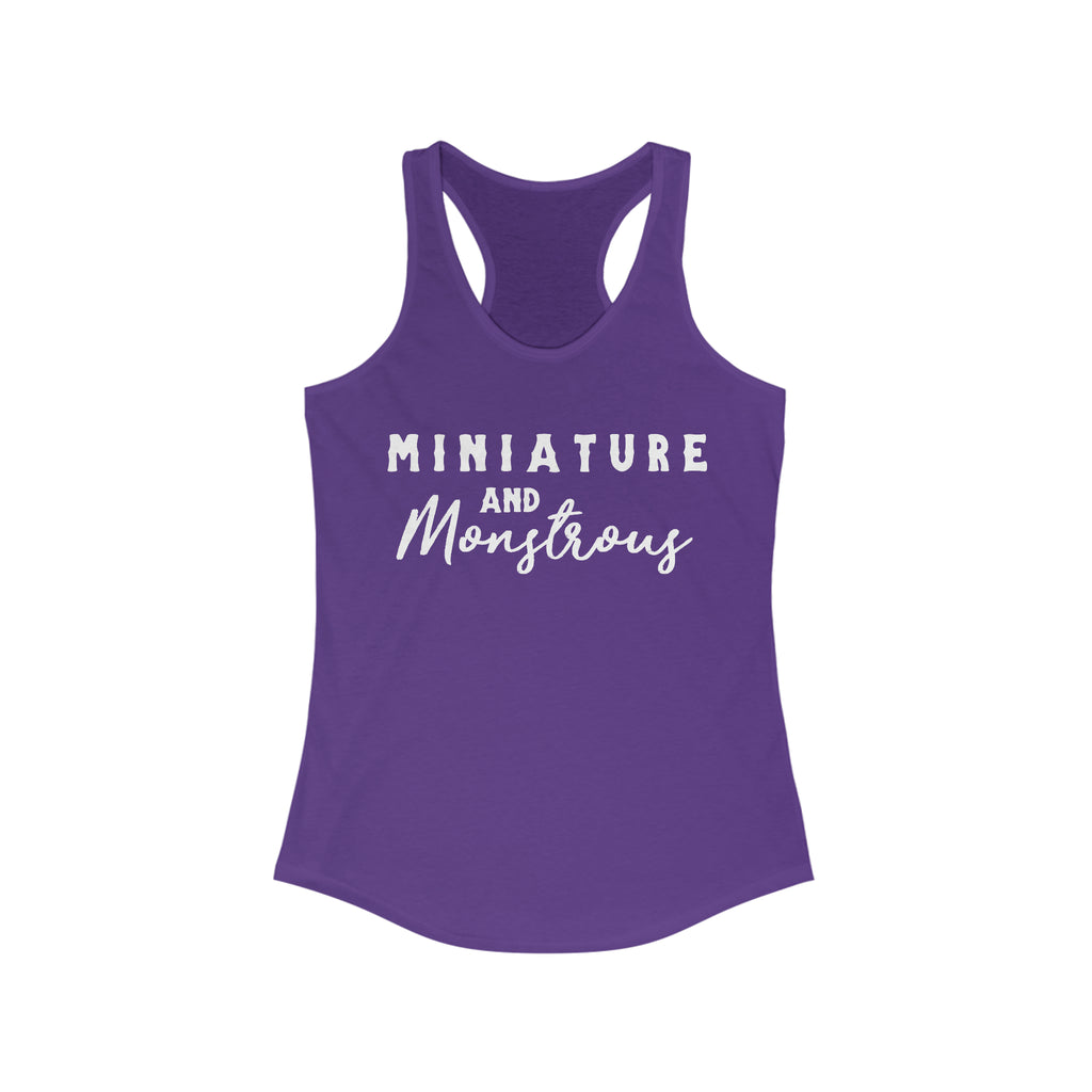 Miniature & Monstrous Purple Racerback Tank