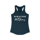 Miniature & Monstrous Racerback Tank Horse Color Shirts Printify XS Solid Midnight Navy 