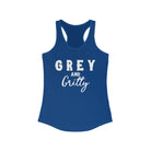 Grey & Gritty Racerback Tank Horse Color Shirts Printify XS Solid Royal 