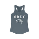 Grey & Gritty Racerback Tank Horse Color Shirts Printify XS Solid Indigo 