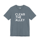 Clear The Alley Short Sleeve Tee Graphic Tee The Cinchy Cowgirl - Print Heather Slate XS